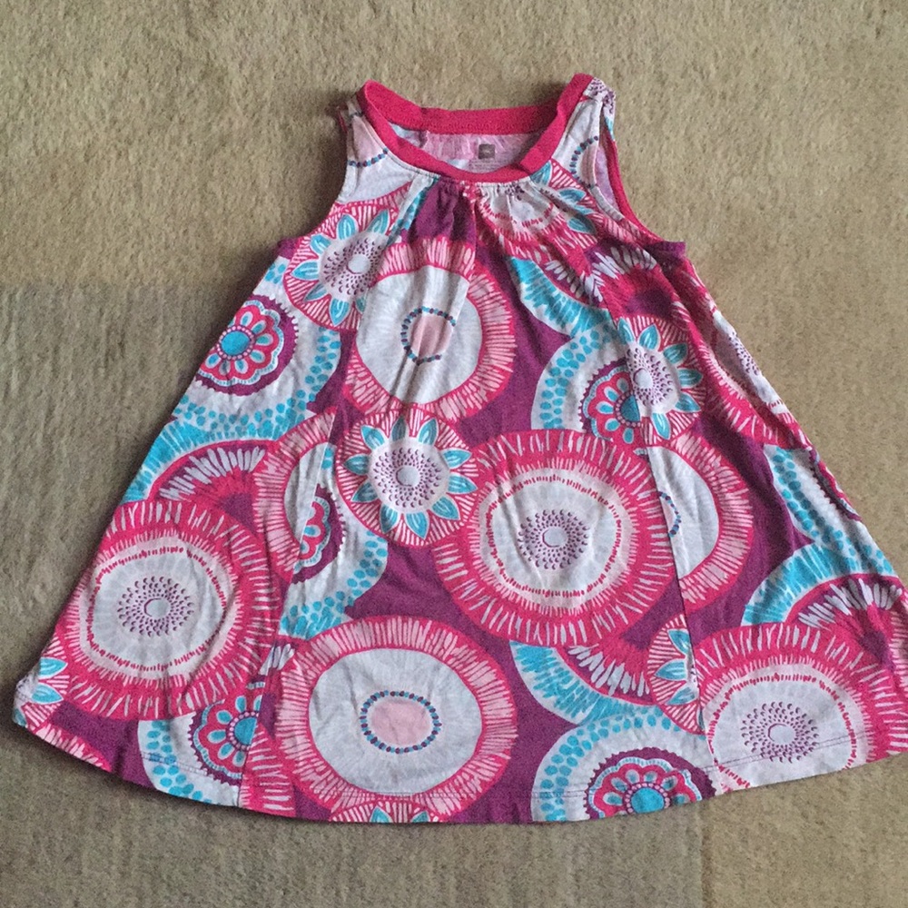 3T girl’s Tea Collection knit trapeze dress